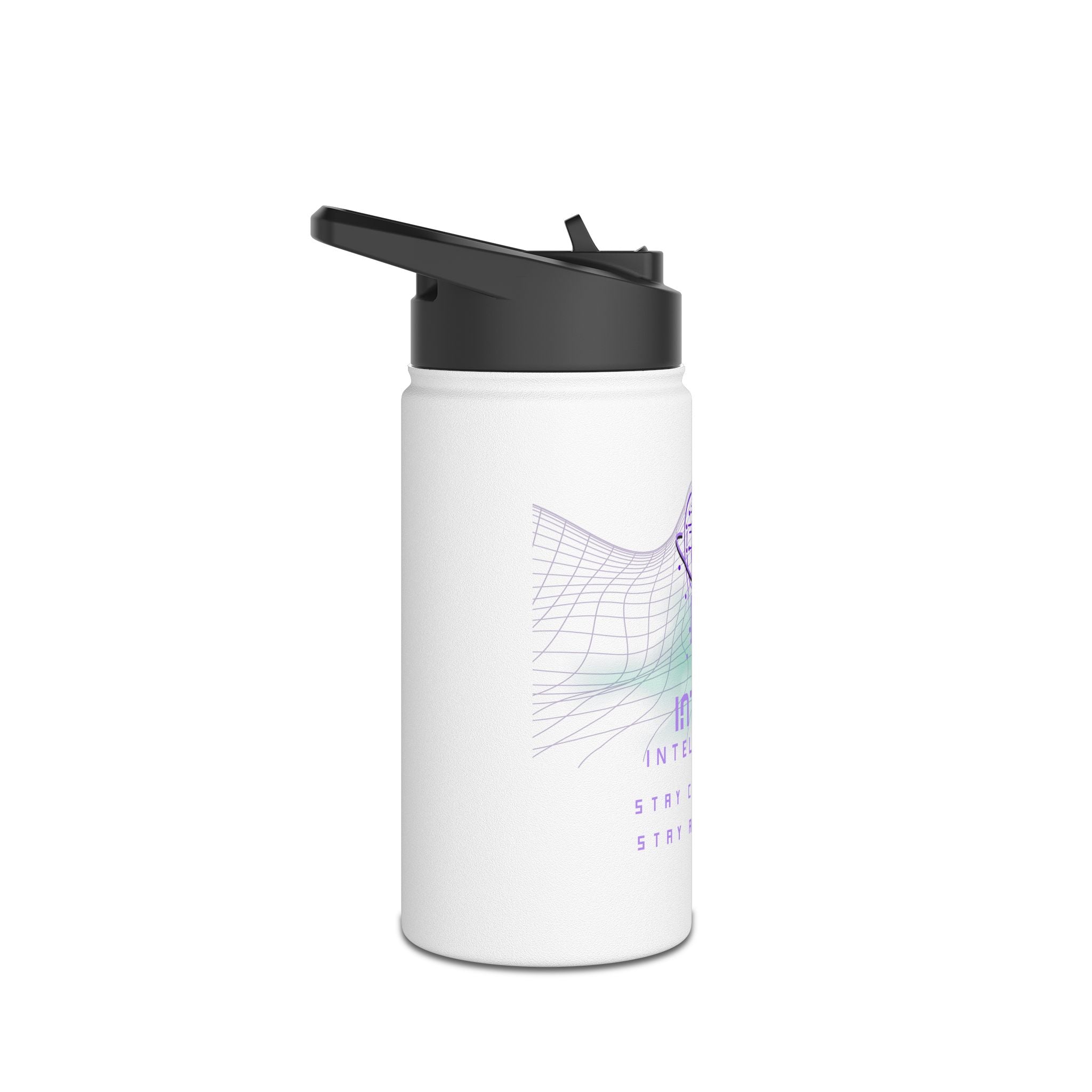 InTune Intelligence Stainless Steel Water Bottle, Standard Lid